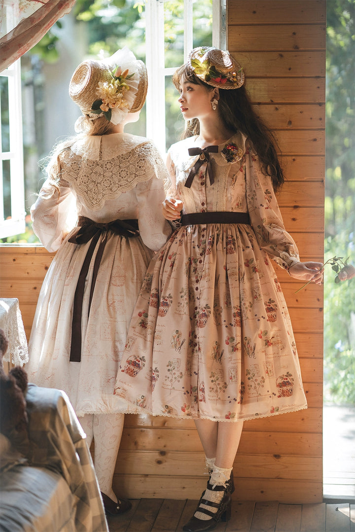 (Buyforme)Miss Point~Forest Lolita Lantern Sleeve OP Casual Dress 29482:341990