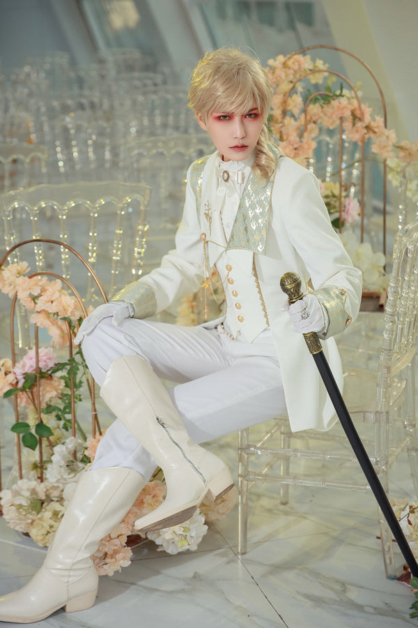 Immortal Thorn~Ouji Lolita Princes Long Retro Coat   