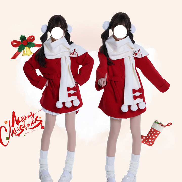 Platycodon House~Winter Sweet Lolita Coat Long Scarf Outerwear