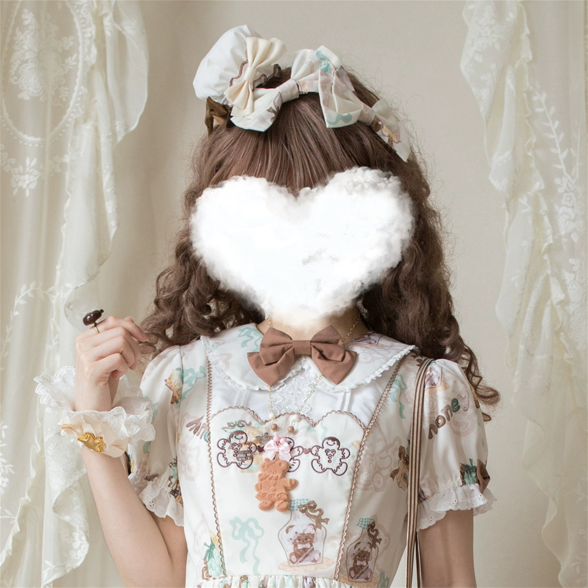 Babyblue~Bear Honey~Sweet Lolita Accessory Gingerbread Man Design 40364:660774