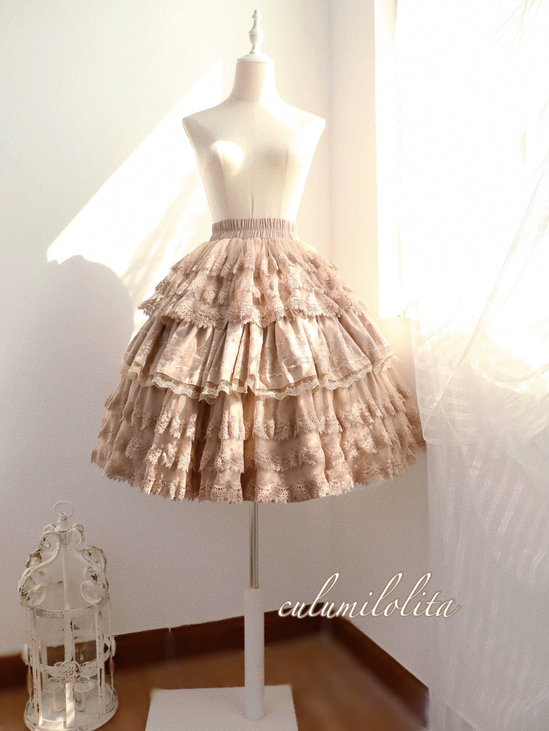 Culumi~Layered Milk Silk~Vintage Lolita Petticoat with Long and Short Versions