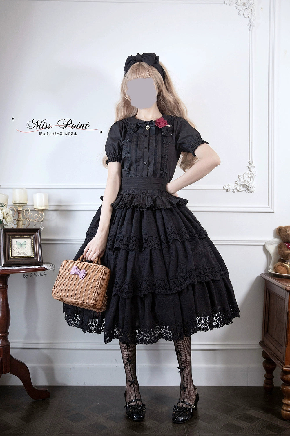 Miss Point - Forest Waltz - Classic Lolita Blouse & Multi-Tiered Ruffles SK 44233:800054
