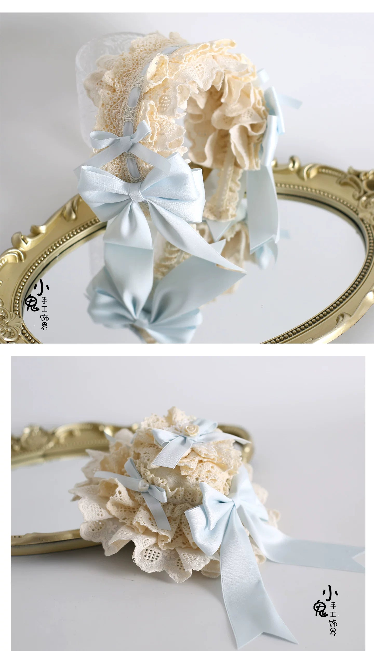 Little Butterfly - Sweet Lolita Headdress Set, Lace & Bows