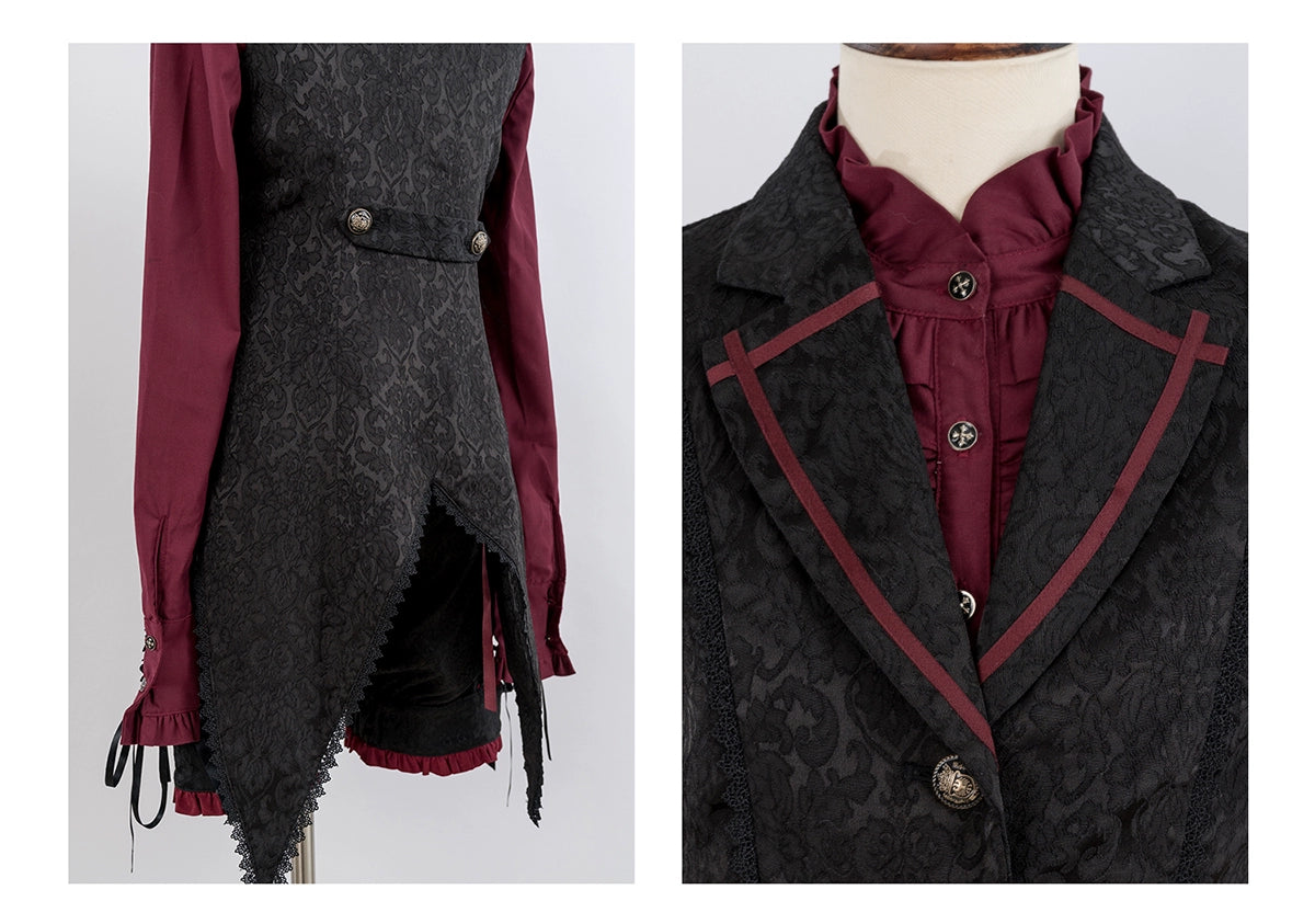 (BFM)Luna Planetarium~Evil Fang~Gothic Lolita JSK Suit Ouji Lolita Shorts Suit 36838:531764