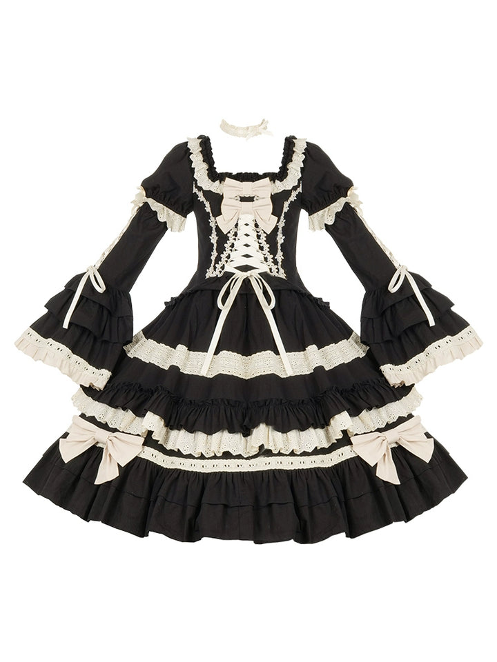 (BFM)With PUJI~Chapter Seven~Spring Cotton Lolita OP Dress Doll-Like Dress   