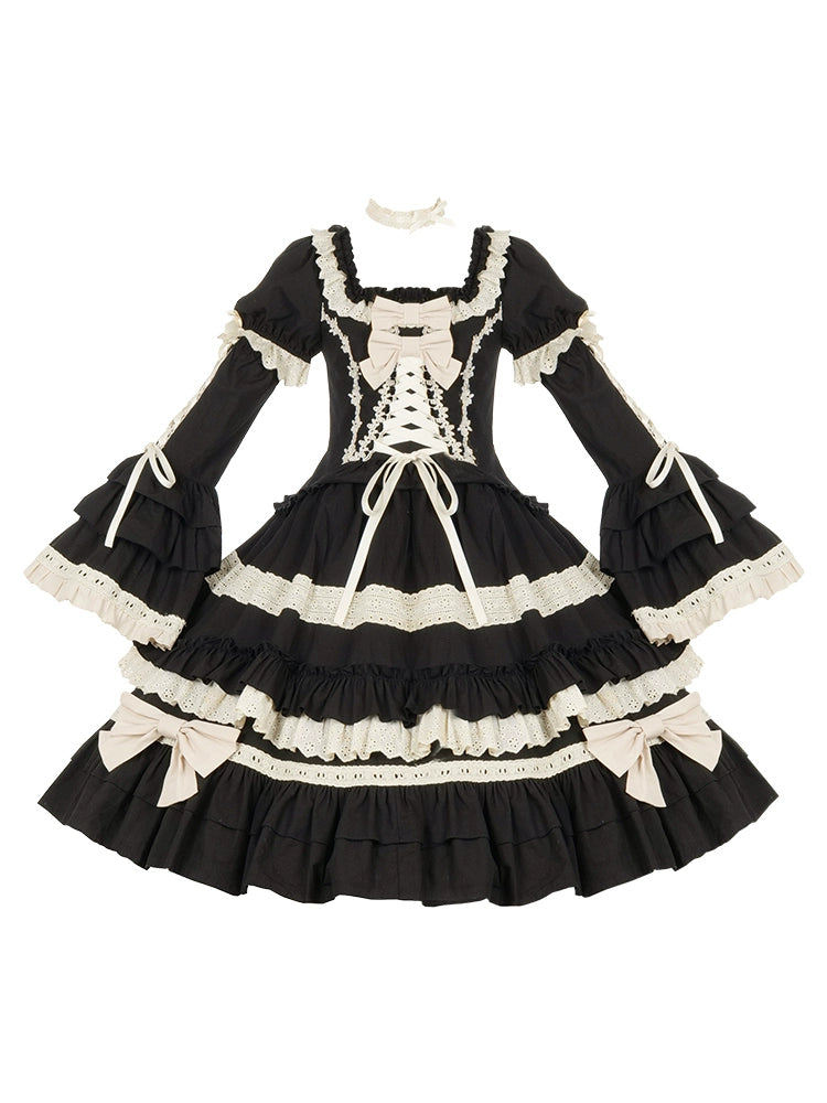 Spring Cotton Lolita OP Dress Doll-Like Dress