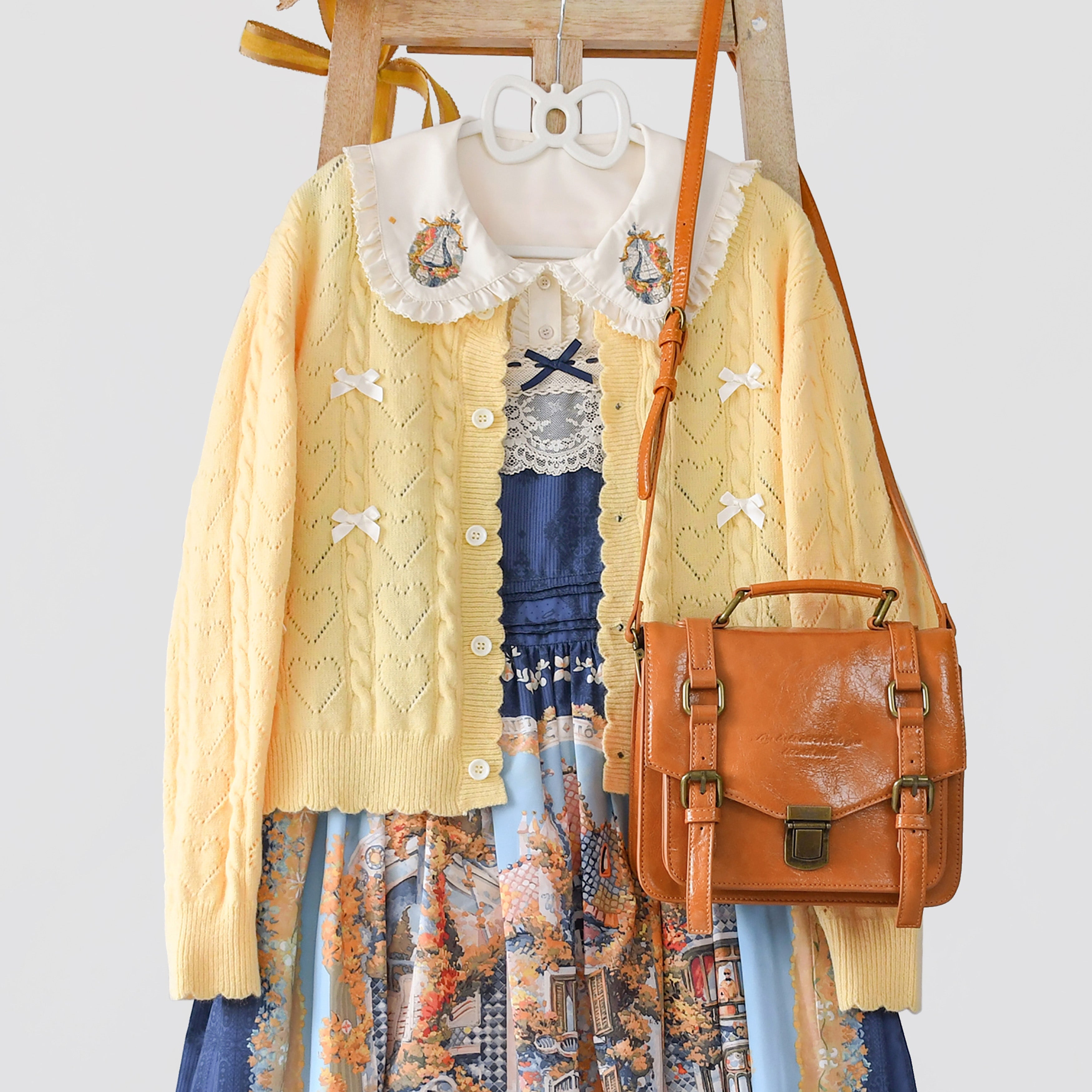 MIST - Hollow Out Long Sleeve Lolita Cardigan Multicolors