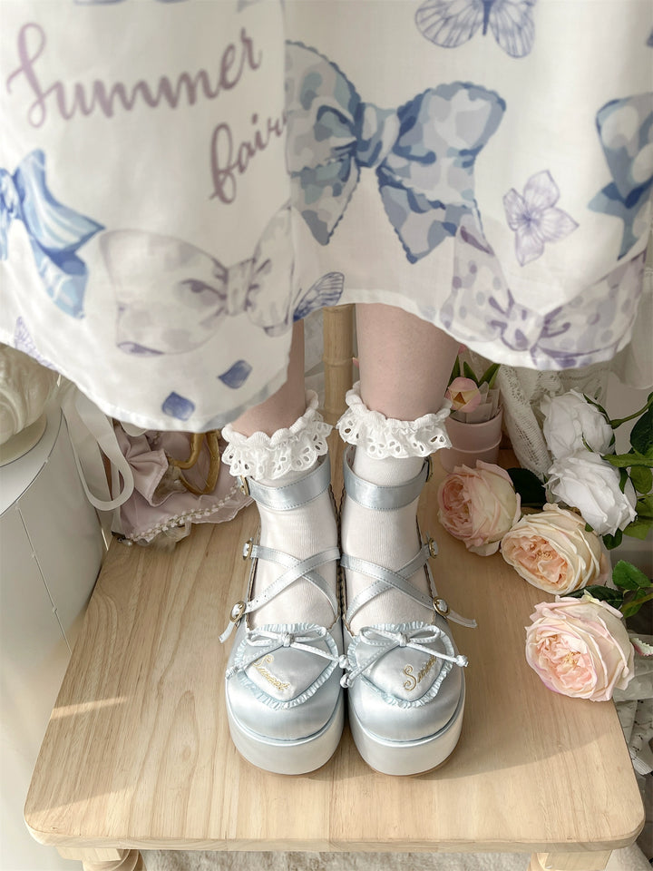 MODO~Deep Sleep Dream~Kawaii Lolita Shoes Muffin Platform Round Toe