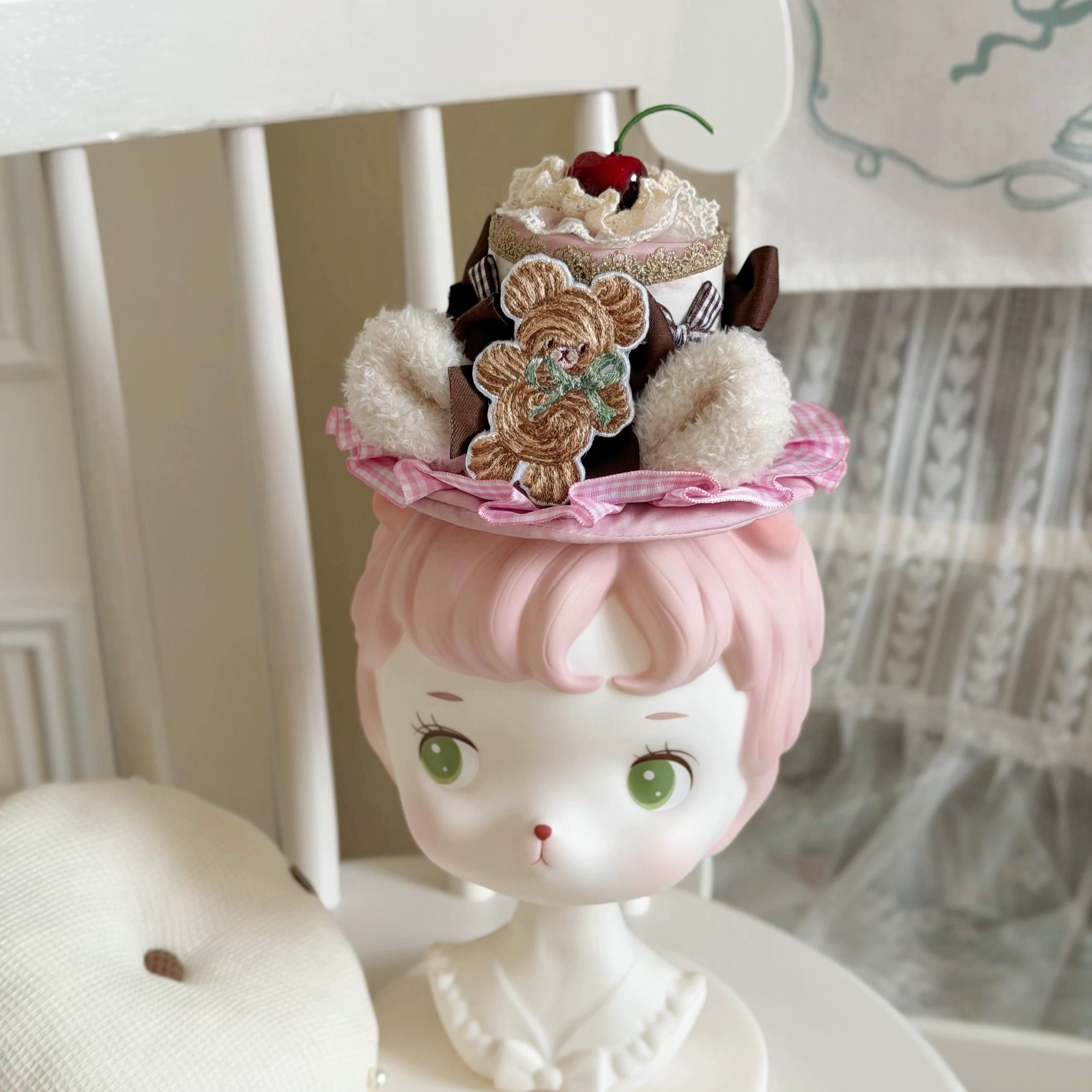 Cocoa Baker - Old School Lolita Dessert Printed OP & JSK Dress with Embroidery (L M S XL / Pre-order) 45486:850985