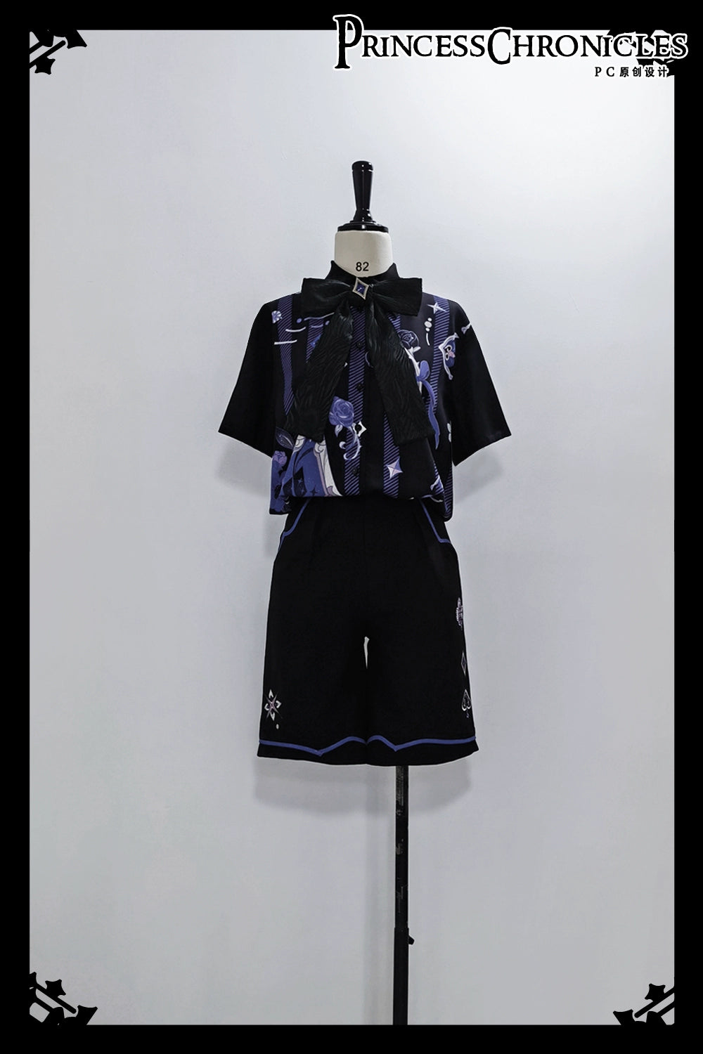 Princess Chronicles - Summer Cool Prince Print Loose Shirt and Shorts