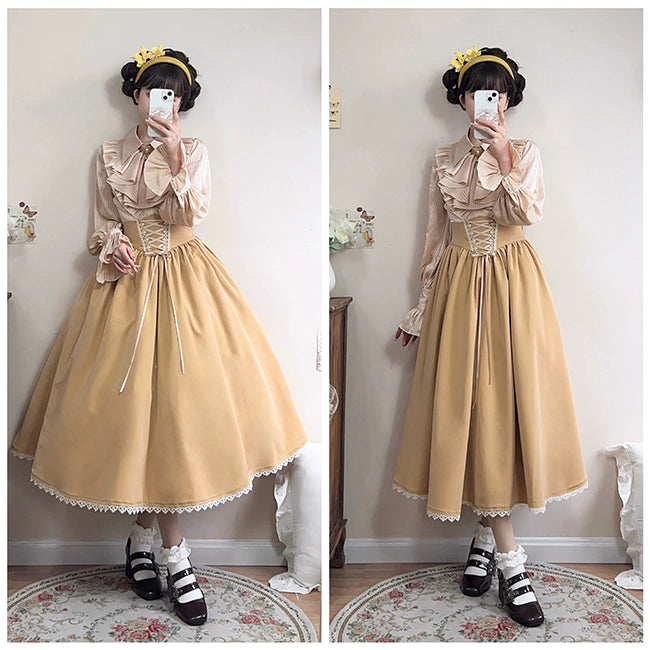 Forest Song~Astris~Classic Lolita SK Double-sided Wearing Fishbone Skirt