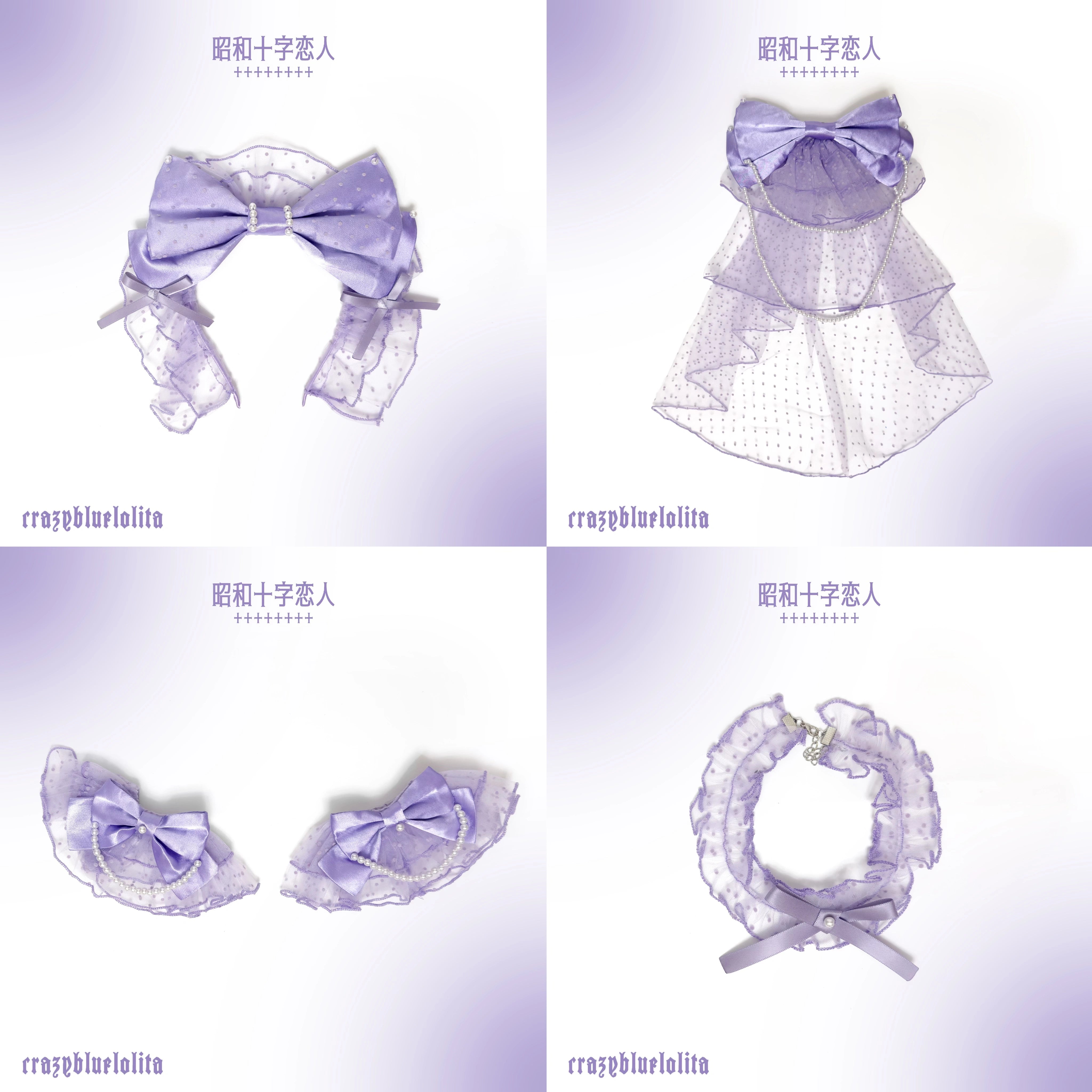 Showa Cross Lovers - Old School Lolita Heart Shaped OP Dress Accessories (L M S XL) 39228:617030