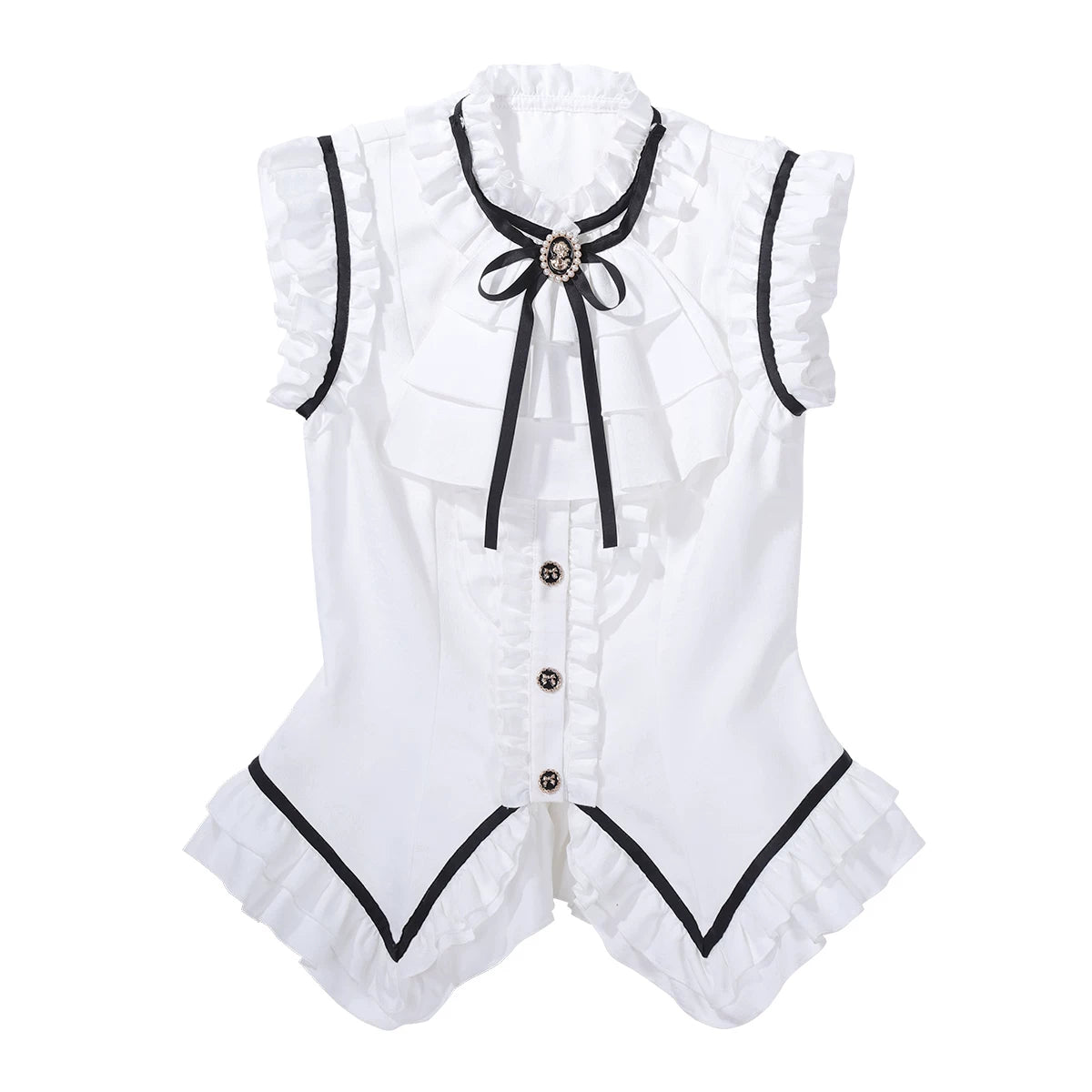 Miss Black Cat - Gothic Maid Lolita Skirt Set, Slim Fit 44962:829834