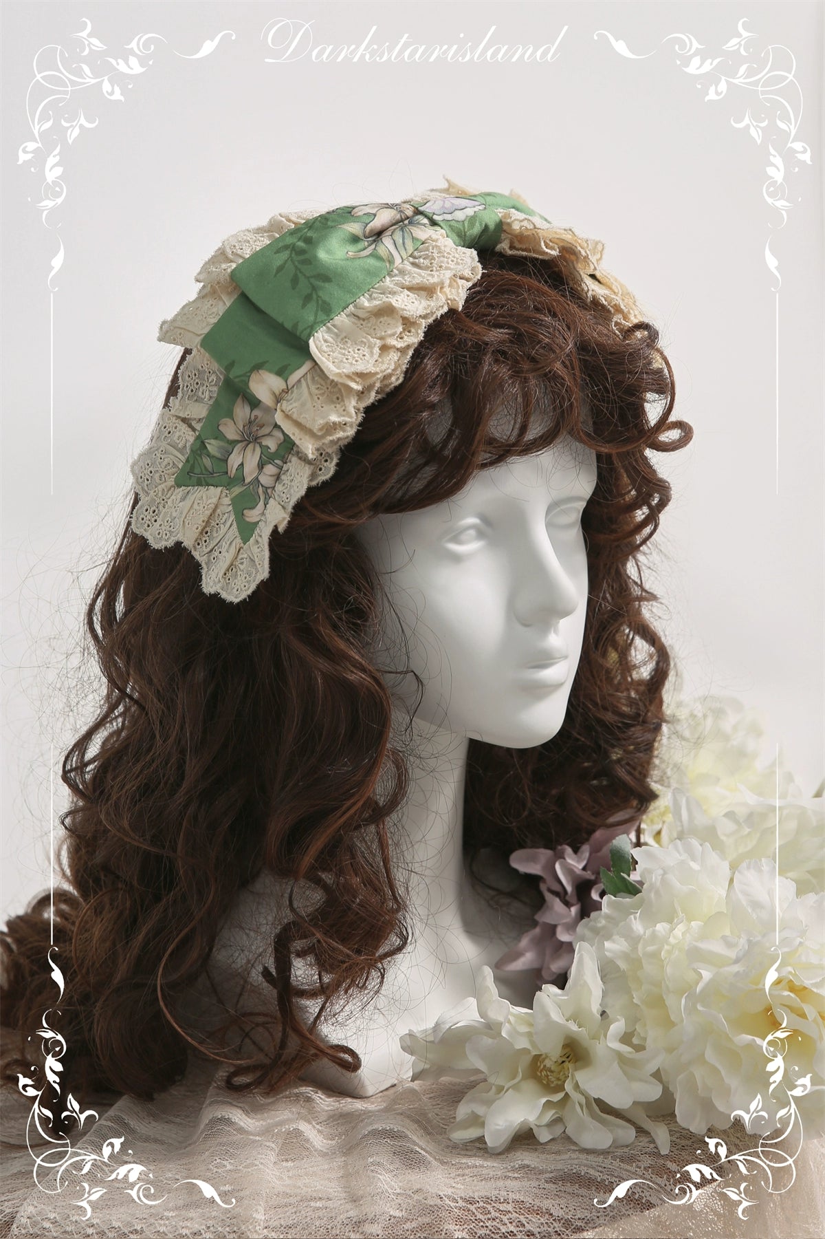 Dark Star Island~Lily&Mountain Breeze~Lily Lolita Accessories BNT One size fits all Green - large side clip 