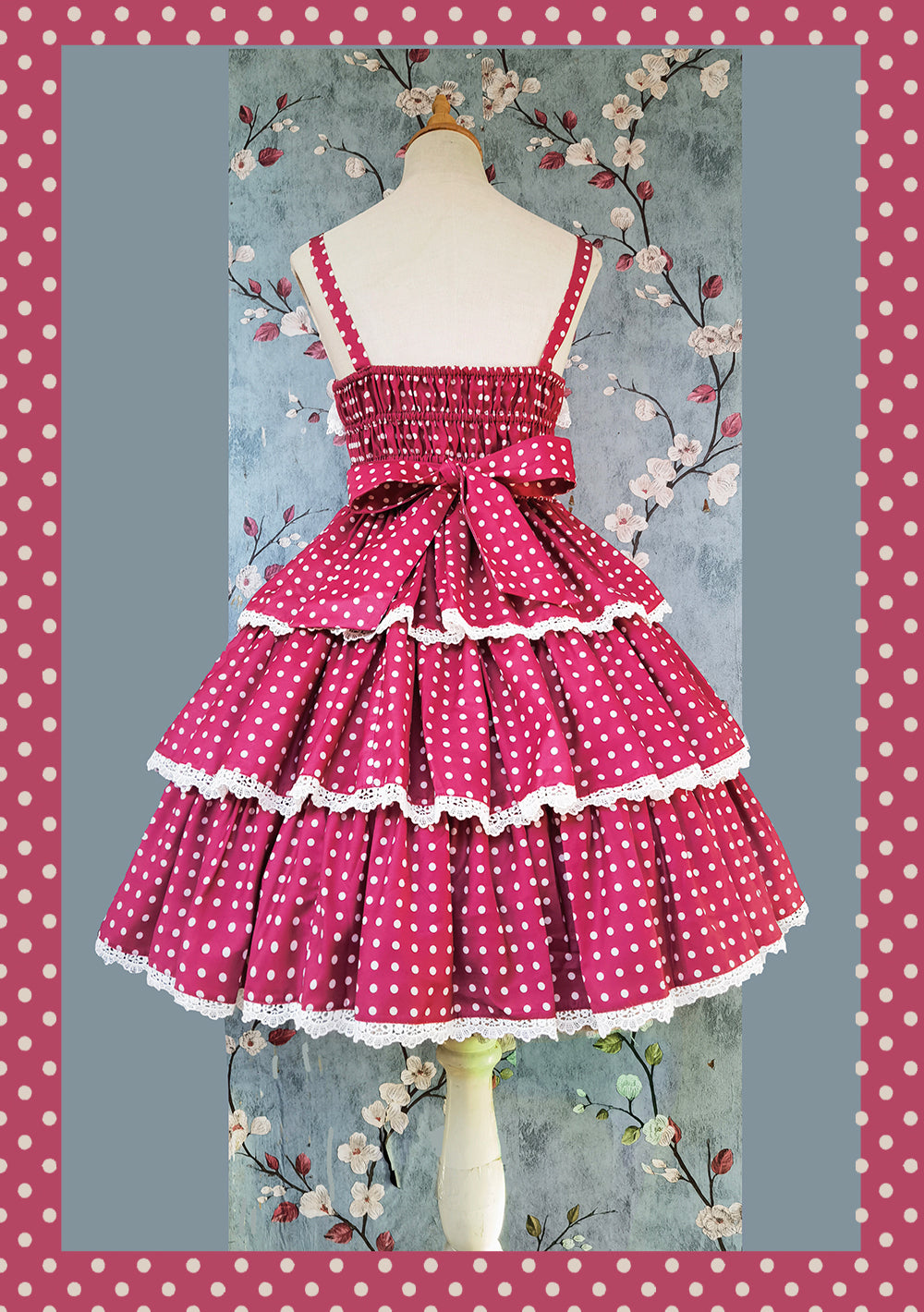 Infanta~Cloth Cat~Kawaii Lolita JSK Multi-Color Tiered Ruffles Dress 42774:753079