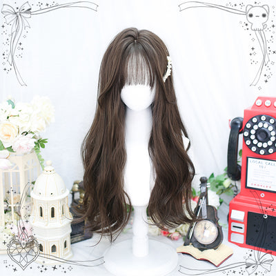 Dalao Home~Gentle Daily Lolita Long Curly Wig 2357 cold brown  