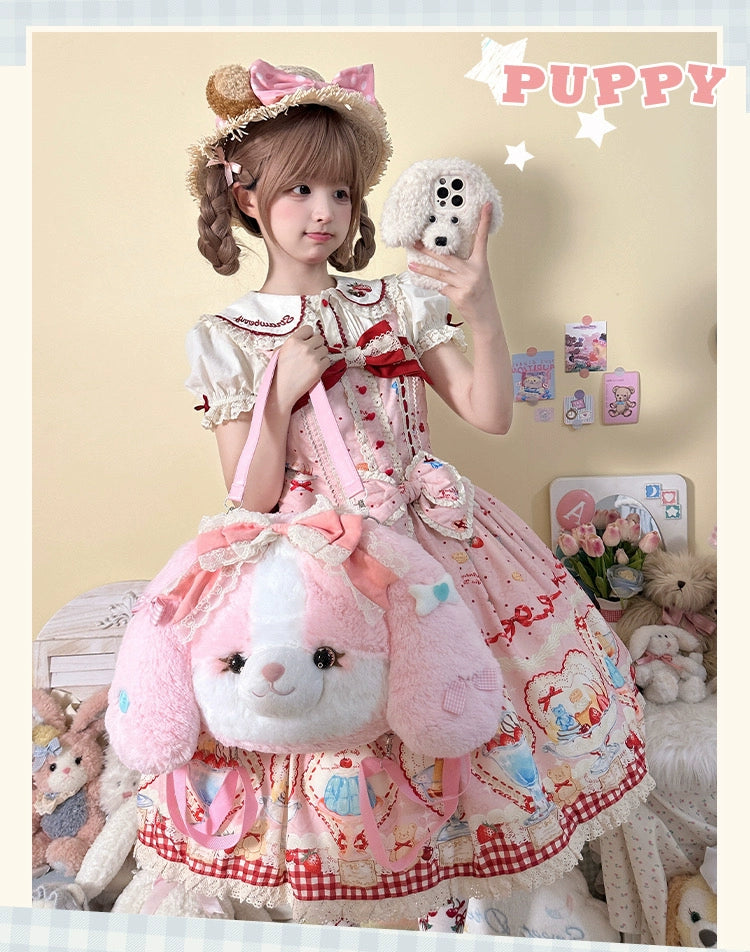 Mango Dango - Pakcoco - Kawaii Lolita Bag, Plush Backpack