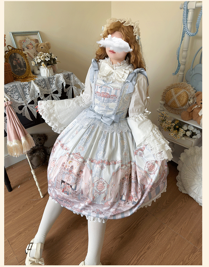 Niu Niu~Plus Size Lolita Blouse with Princess Sleeves