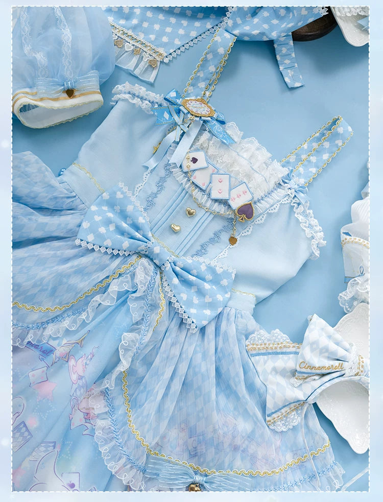 Cinnamoroll Magician - IP Collaboration Sweet Lolita Dress Set, Cinnamoroll Prints 45993:871363