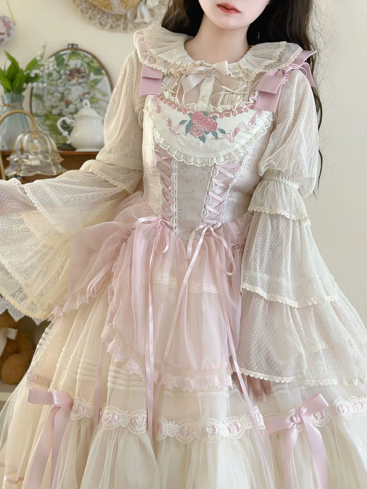 Magic Tea Party~Sweet Lolita Shirt Versatile Princess Sleeve Lolita Innerwear   