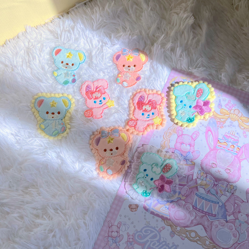 Bear Doll~D&I&T~Cute Lolita Badge and Hair Clip Accessory   