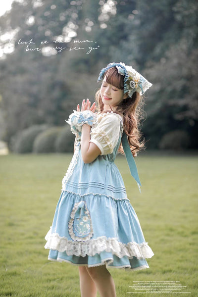 MieYe~Dasiy Letter~Sweet Lolita Dasiy Embroidery JSK   