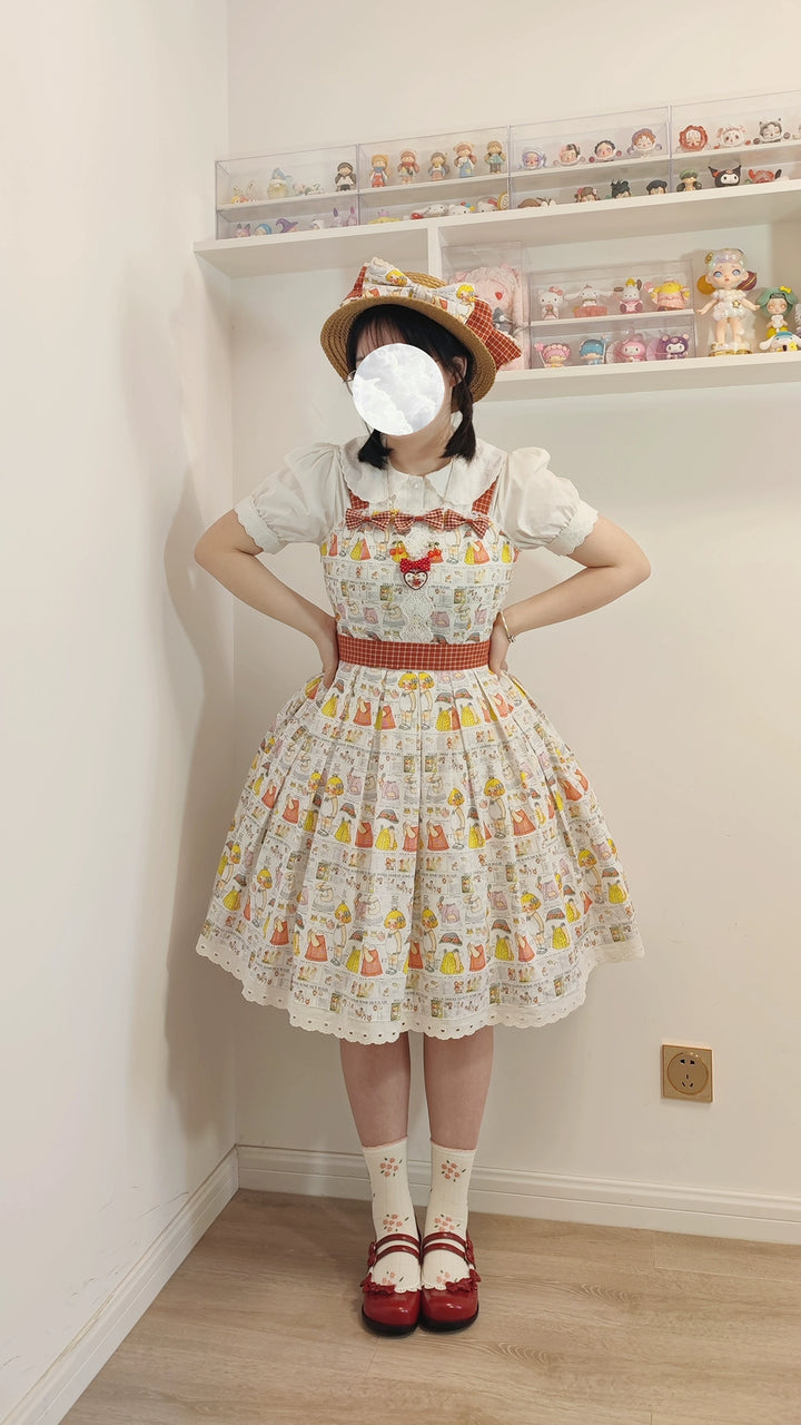 Miss Cube~Dress Up Dolls~Summer Kawaii Lolita JSK Dress Customized Size