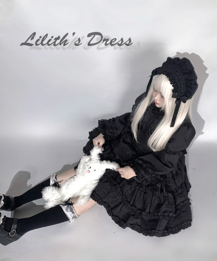 Mengfuzi~LiLith~Gothic Lolita JSK Dress Christmas Short Sleeve Bolero   