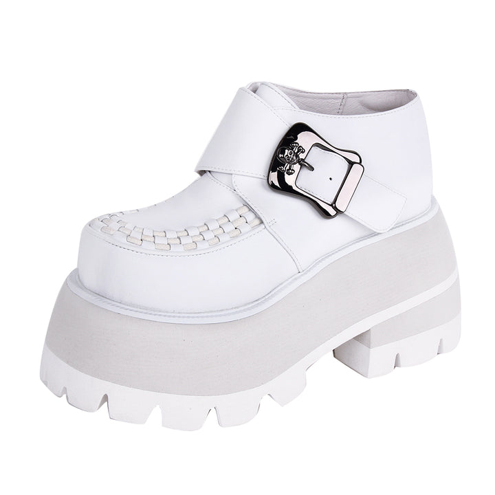 Angelic Imprint~Punk Lolita White Platform Shoes   