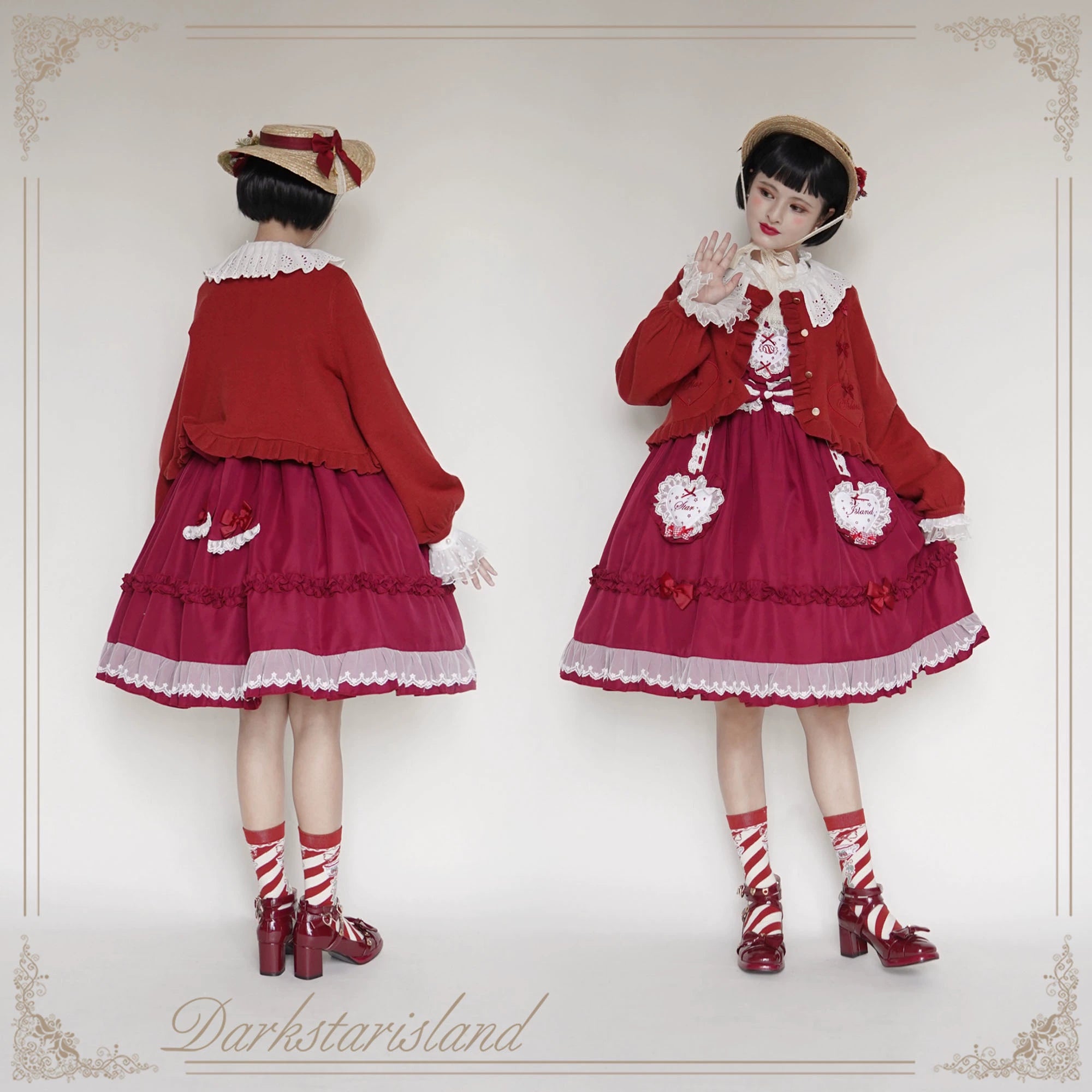 Dark Star Island - Sugar Frost - Sweet Lolita Cardigan Knit Embroidered Sweater