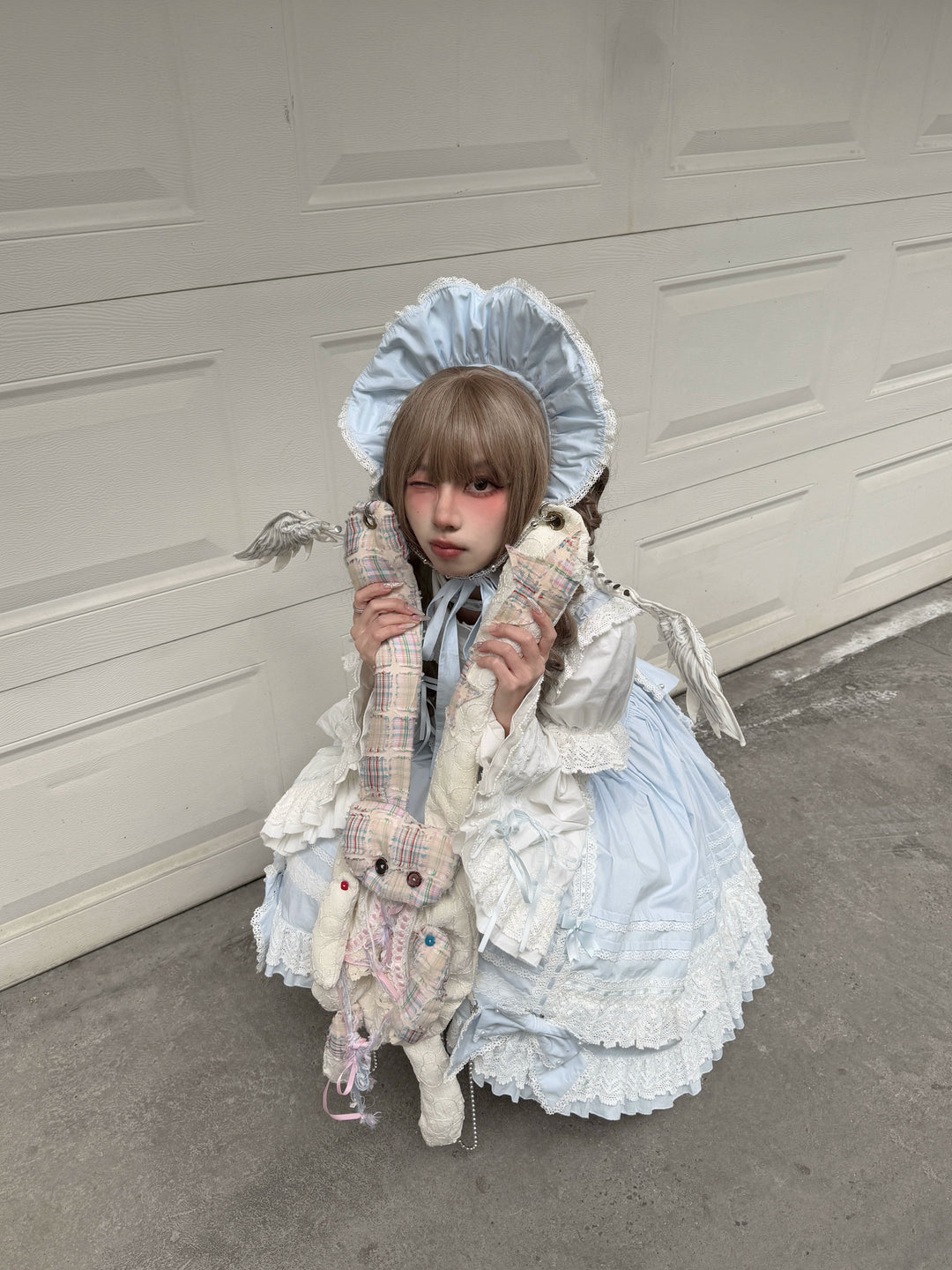 AerialCat~Layered Puffy~Old School Lolita JSK Cotton Vintage Cake Dress