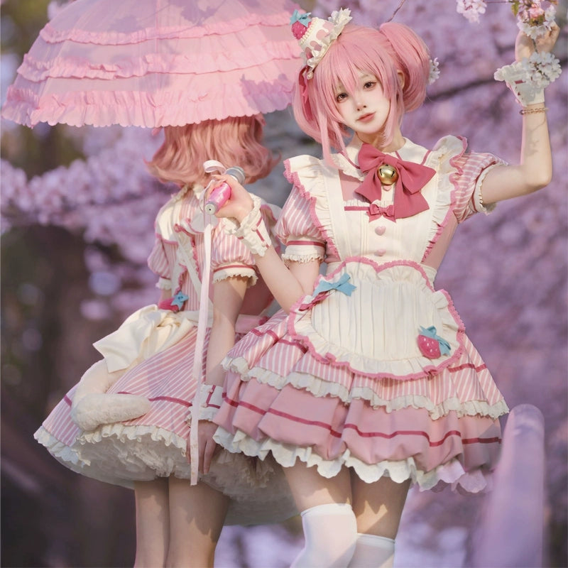 Sakurahime~Berry Bubble~Cute Lolita OP Dress Two Kawaii Styles   