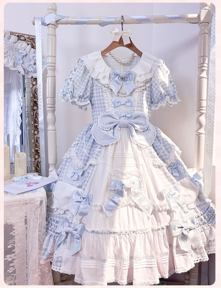 Mademoiselle Pearl - Heart Woven Concerto - IP Collab Sweet Lolita OP Dress, Bow Accents 43765:785895