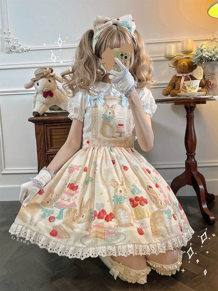 Dark Star Island~Honey Bunny Cake~Sweet Lolita JSK/OP/Strap SK/Shirt 39864:639006