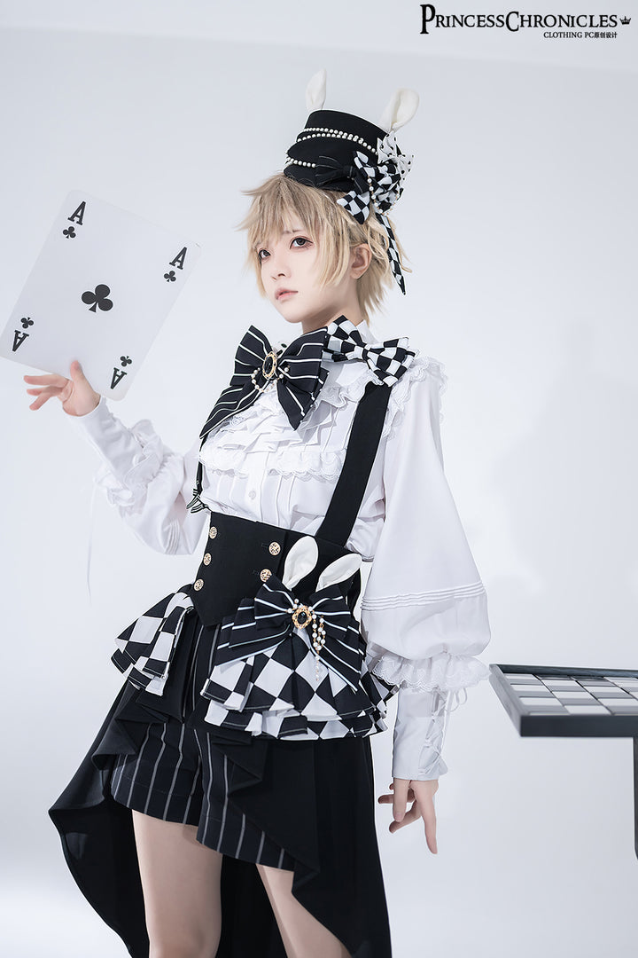 (Buyforme)Princess Chronicles~Rabbit Theater Chessboard Lolita Prince Set   