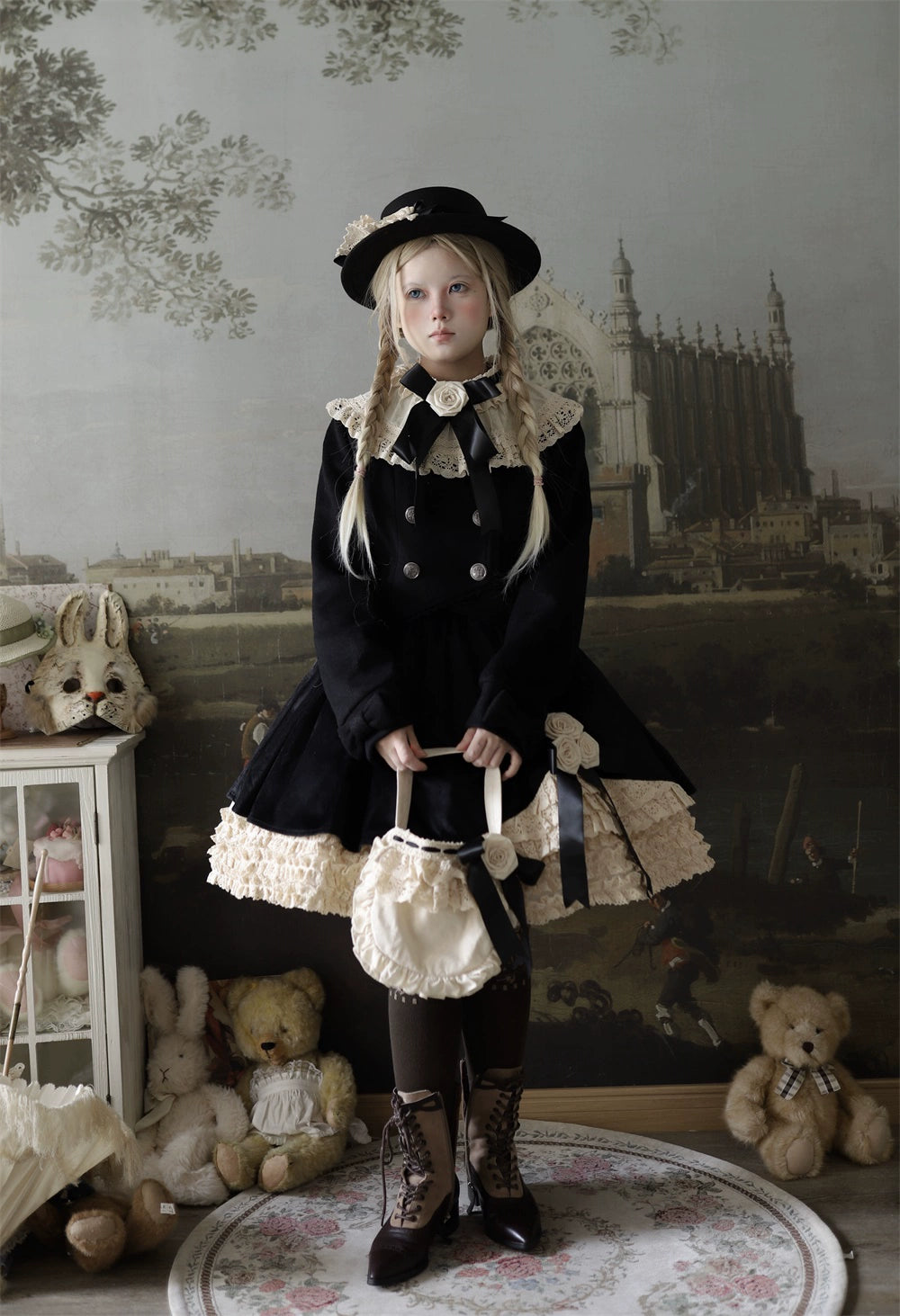 LeMiroir - Winter Solstice - Elegant Lolita Winter Short Coat & SK 44069:794241