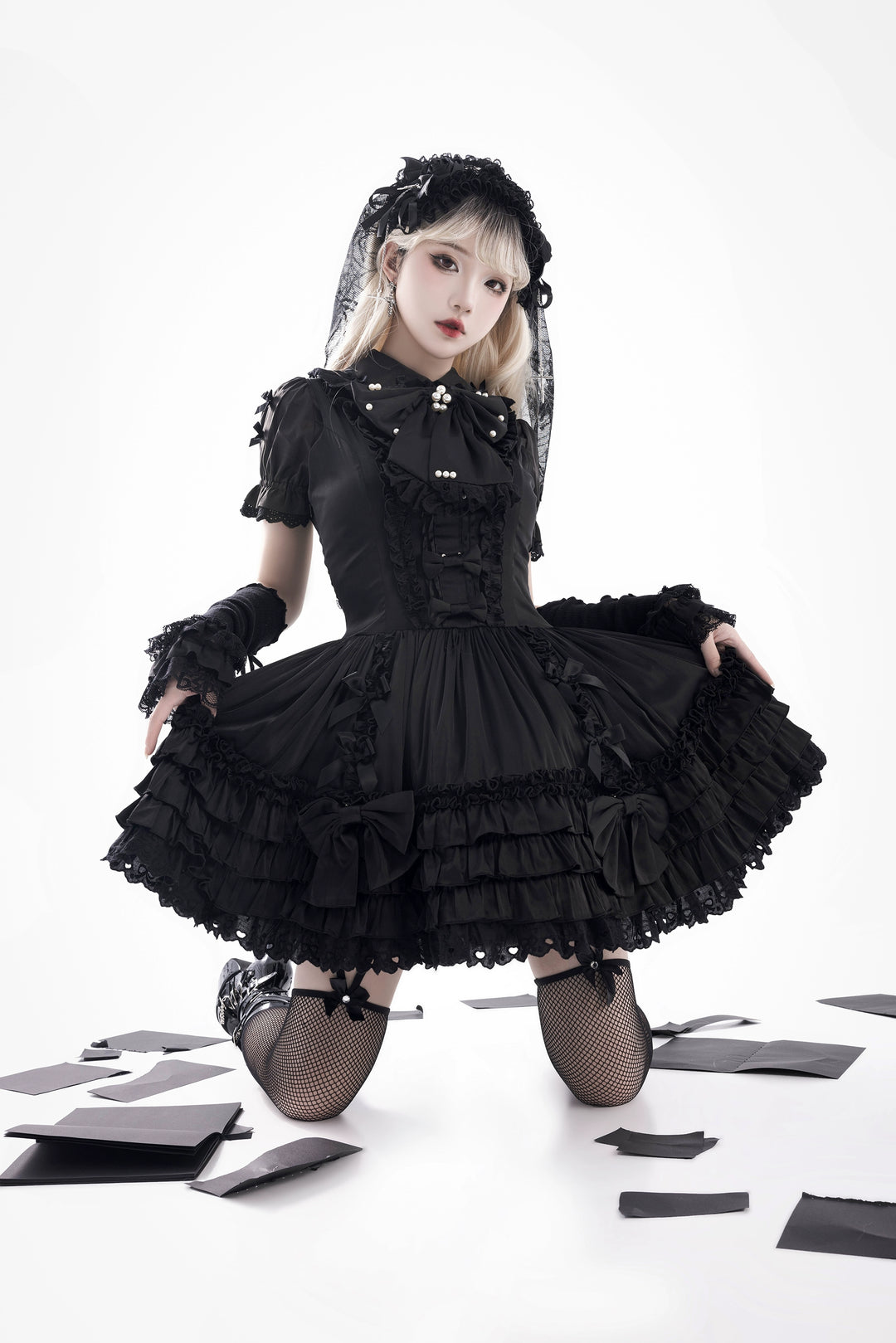 Nn Star~Starry Nights~Gothic Lolita JSK Dress Short Length Vintage Jumper Dress   