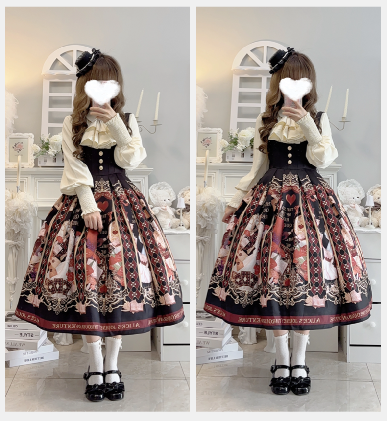 Alice in Wonderland~Holy Night Alice~Classic Lolita Dress Preppy Style Bust-supporting JSK 40466:663840