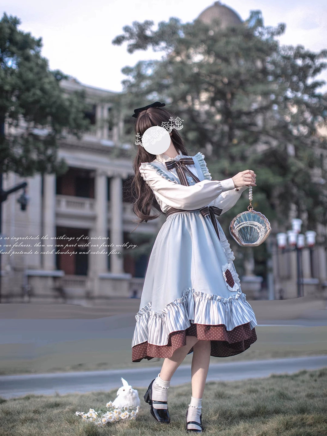 HuTaoMuJK~Magical Vocal Club~Classic Lolita Jumper Skirt Elegant Shirt Suit