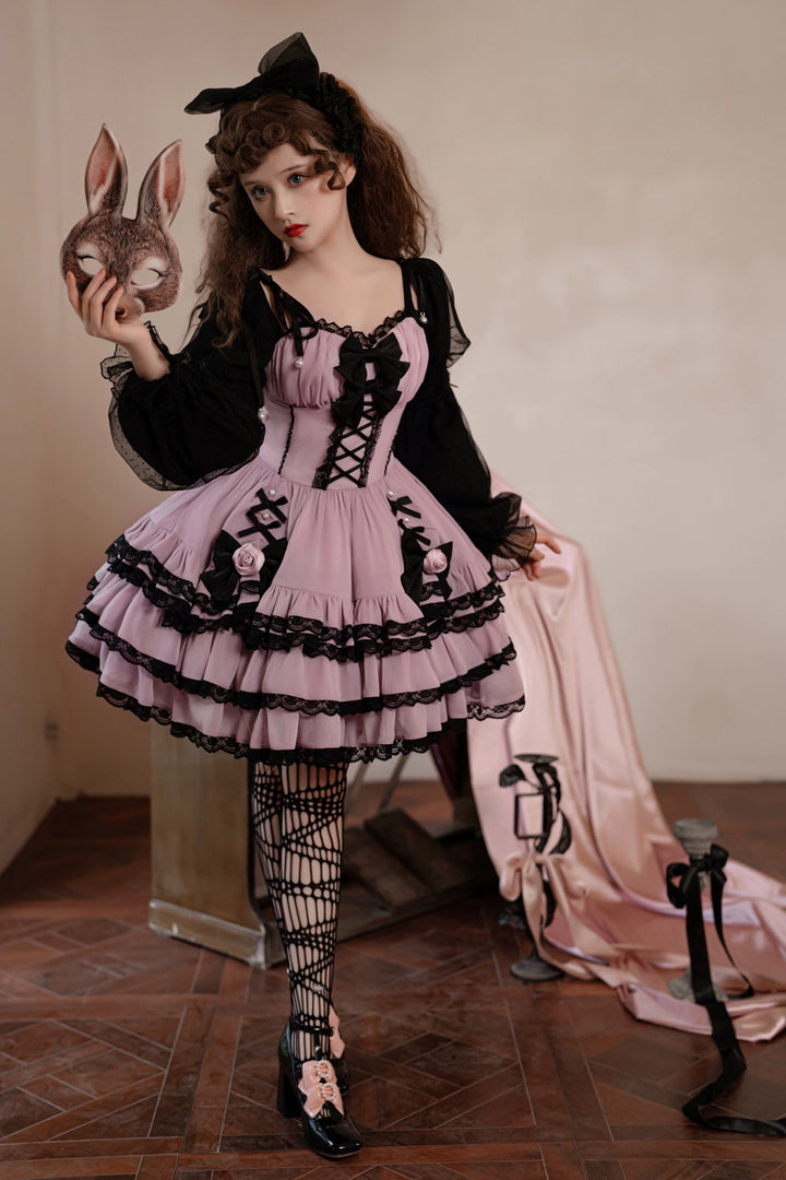 Your Princess~Sweet Lolita OP Dress Palace Girls Princess Sleeve Dress   