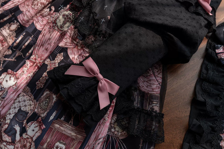 Uncle Wall Original~Missing Lamb Case~Gothic Lolita Dress Set with Sheep Prints 42971:760842