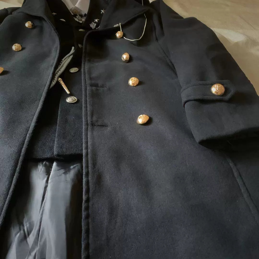 YourHighness~Military Lolita Uniform Autumn Winter Male Coat   