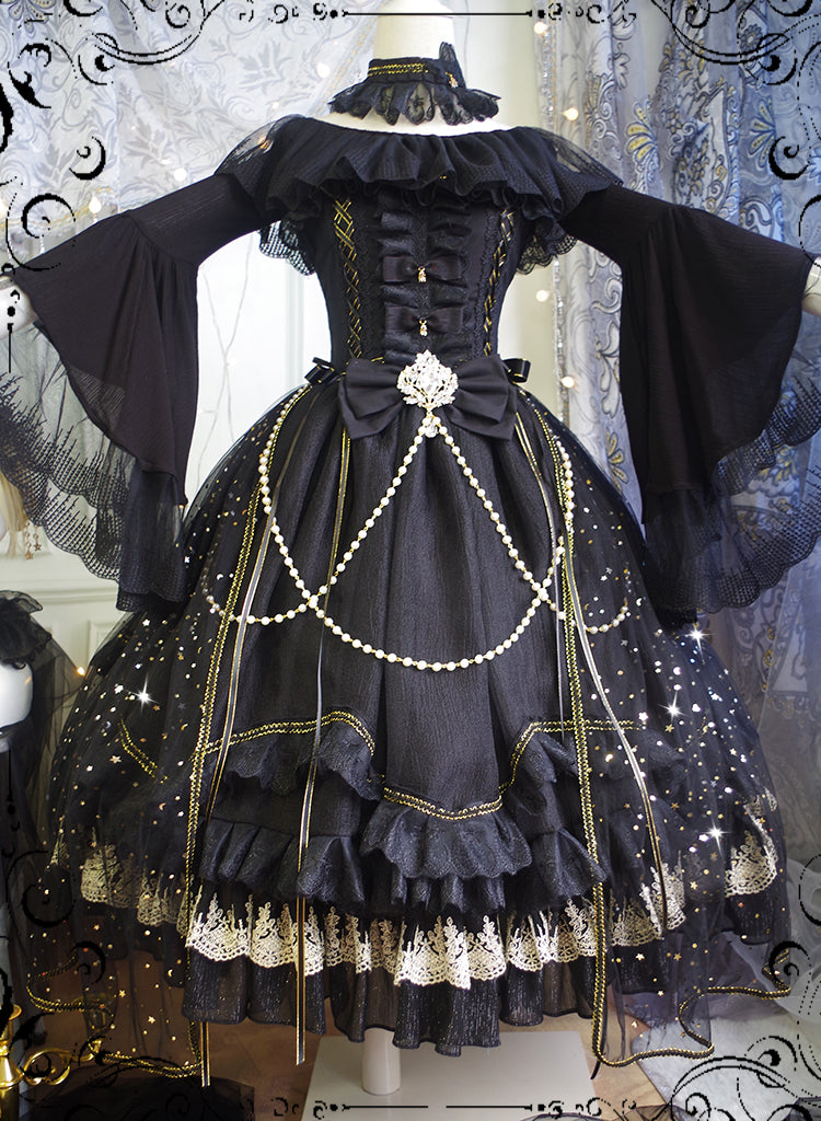 (Buyforme)Fairy Tales~Fate Quartet Bridal Lolita Gothic JSK Dress   