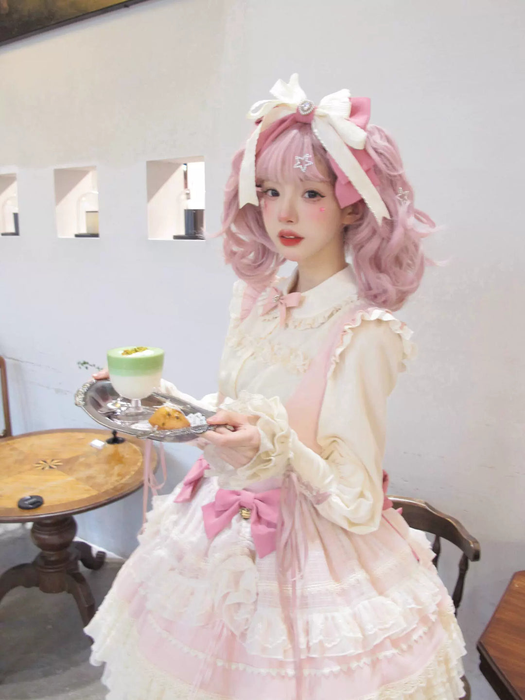 Sakurahime~Cupid Overture~Sweet Lolita Blouse Mutton Sleeves Shirt