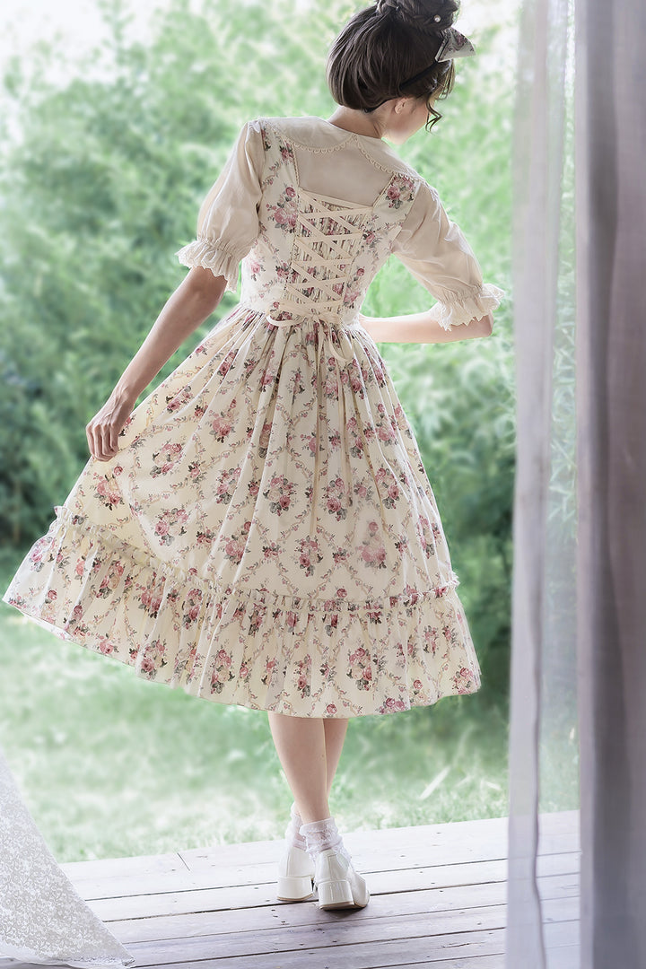 (Buyforme)Miss Point~Happy Summer Elegant Lolita Floral Jumper Skirt   