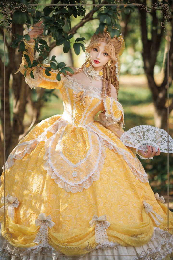 Hinana Queena~With Belle~Bridal Wedding Lolita OP Dress Available for Custom Size