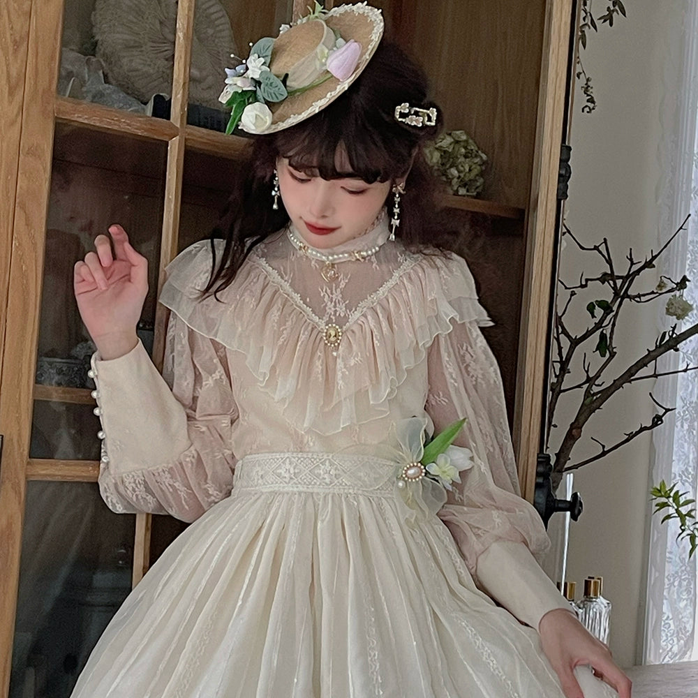 Miss Point~Tulip~Classic Lolita OP Dress Short Sleeve Dress Multicolors 19622:405518
