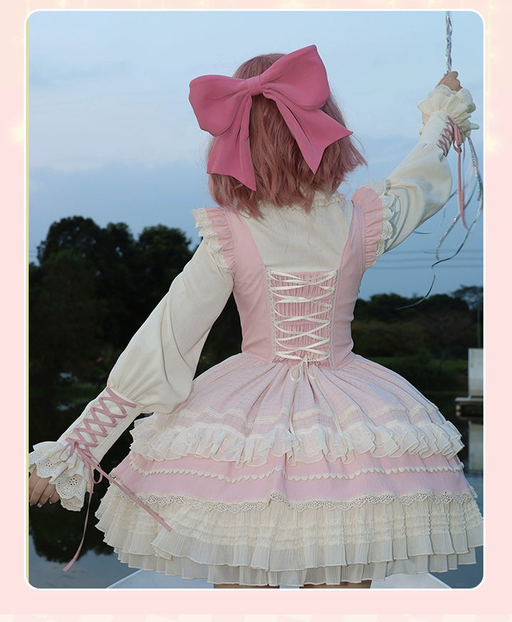 Sakurahime~Cupid Overture~Sweet Lolita Blouse Mutton Sleeves Shirt