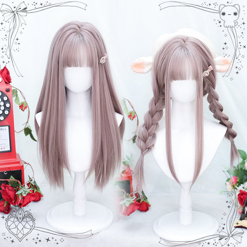 Dalao Home - Sweet Long Straight Taro Purple Wig