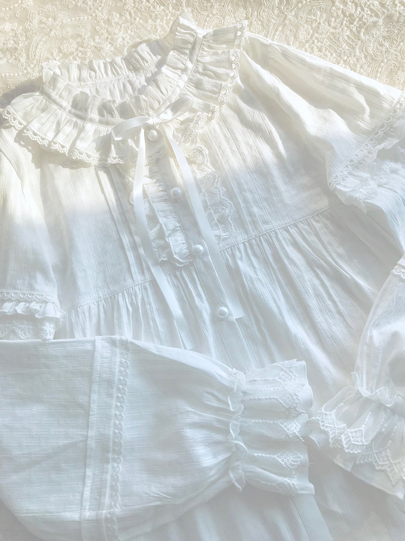Yilia - Elegant Cotton Long-Sleeved Shirt
